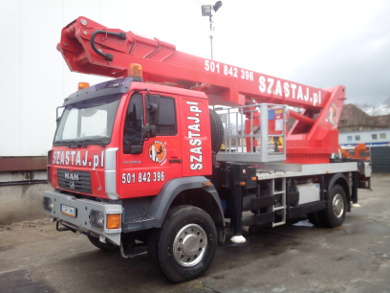 podnośnik WUMAG WT 36 metrów 4x4